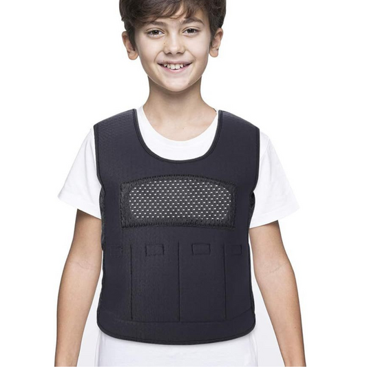 Sensory Compression Pressure Vest With adjustable Weights (BLUE & BLACK)