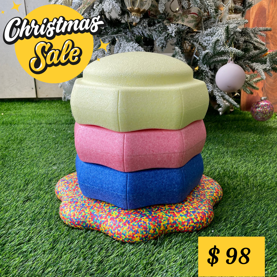 Rainbow Or Pastel Kids Jumbo Stepping Stones EPP Stacking Blocks Toy Balancing Obstacle Beams