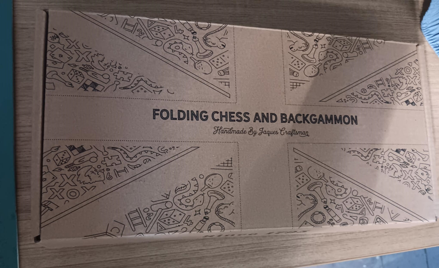 Jaques London Chess and Backgammon Set Factory Second