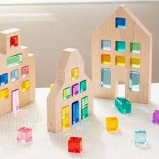 Lucite Cubes Acrylic Blocks Translucent Epoxy Toy 100 piece