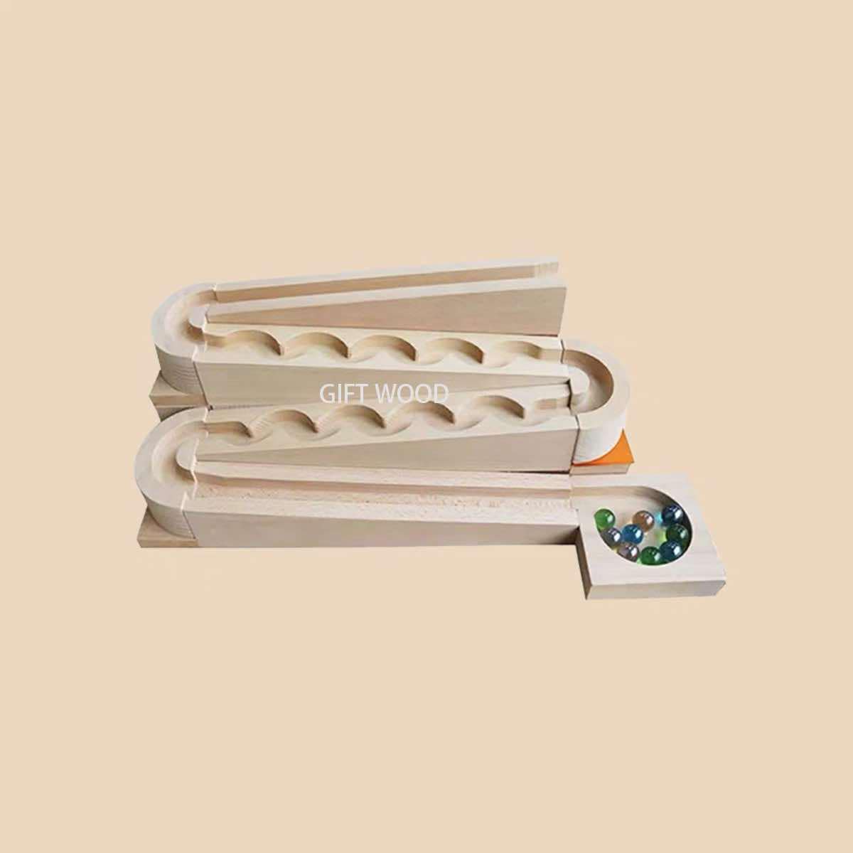 Wooden Marble Run Tracks Bundle