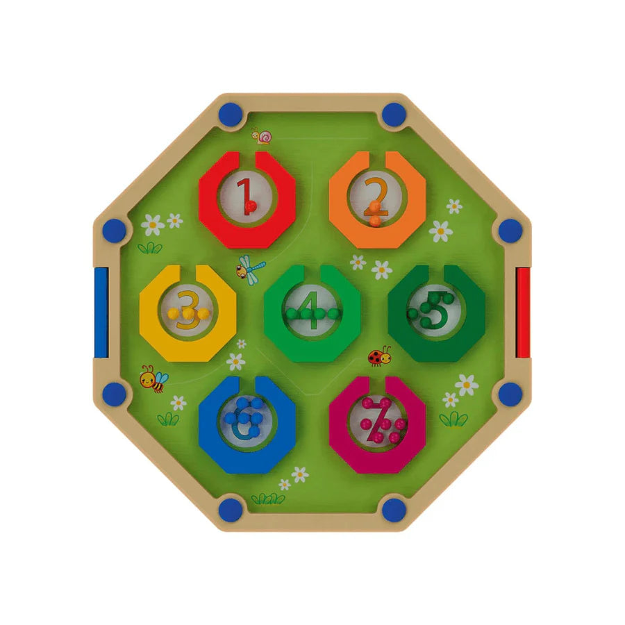 Playtive Magnetic Maze Pen Sliding Colour Number Shape Sorting Toddler