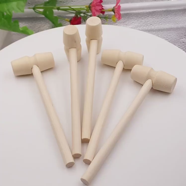 Small Wooden Hammer Mallet Tools Toy HAPPY GUMNUT