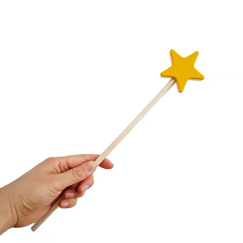 Wooden Magic STAR WAND Fairy Wand