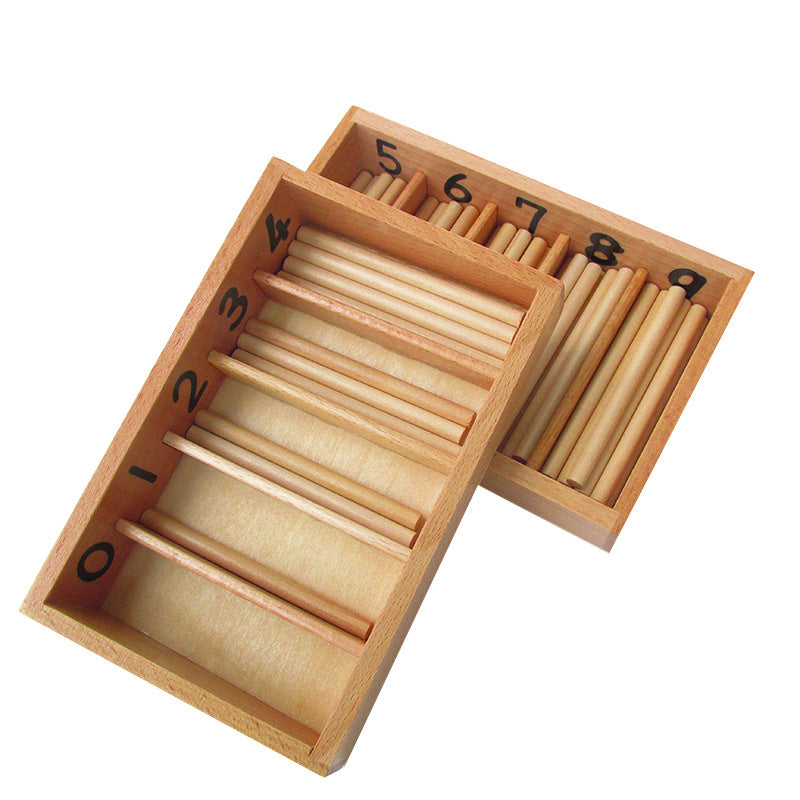 Standard Montessori Spindle Box and Tray Math Counting Sticks - HAPPY GUMNUT