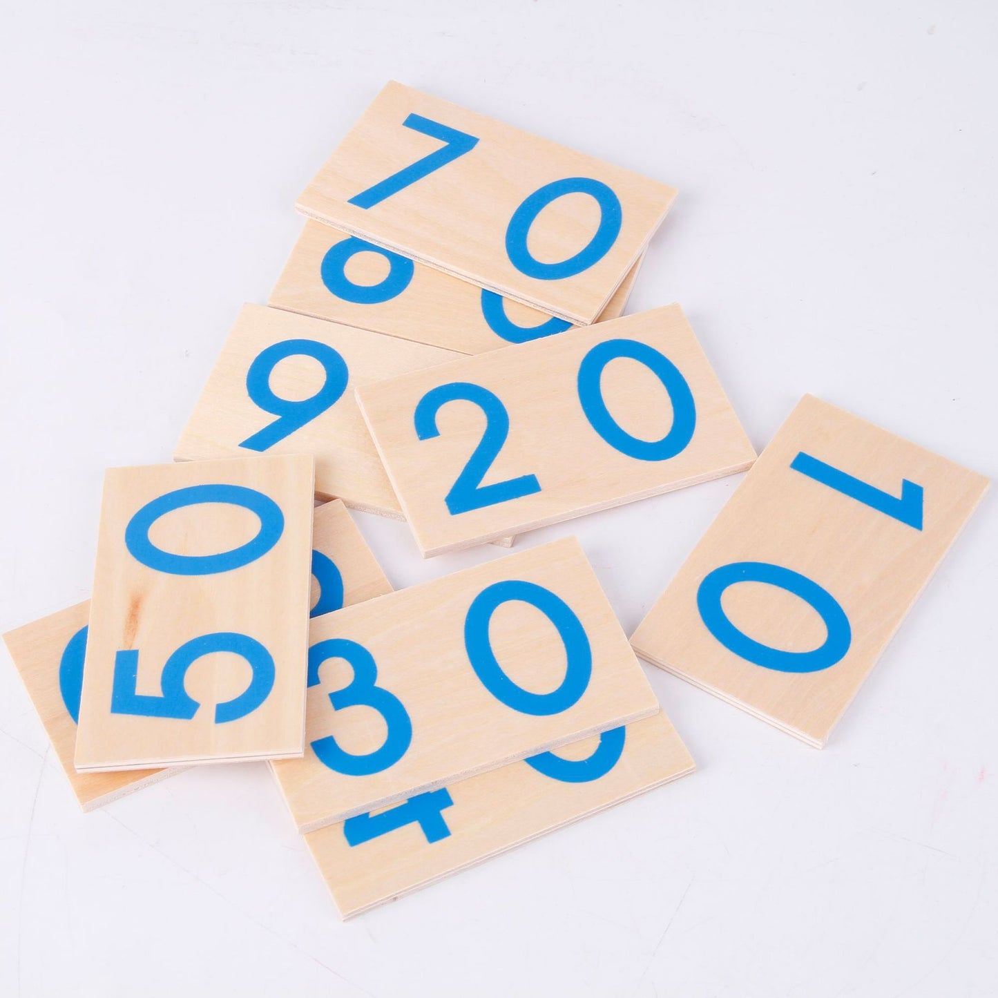 Wooden Montessori Large Number Card 1-9000 Counter - HAPPY GUMNUT