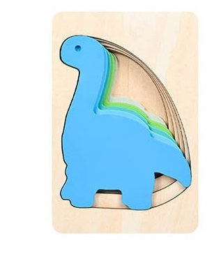 Montessori Dinosaur Layers Puzzle - HAPPY GUMNUT