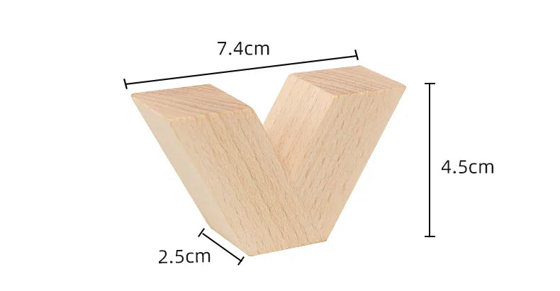 Quality V shape Wooden Building Blocks - HAPPY GUMNUT