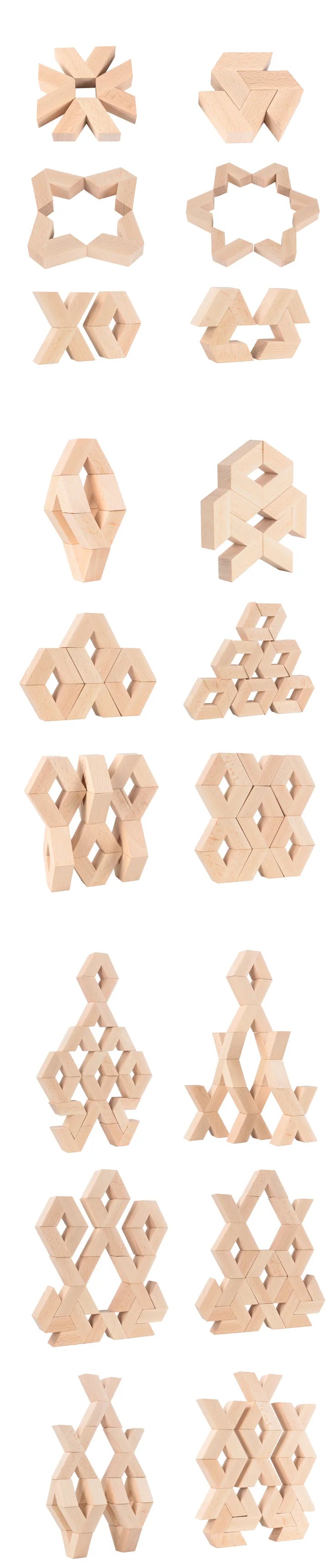 Quality V shape Wooden Building Blocks - HAPPY GUMNUT