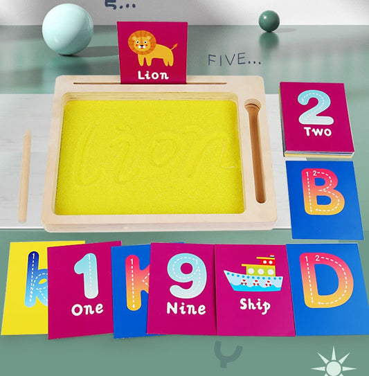 Montessori Learning Sand Writing Tray - HAPPY GUMNUT