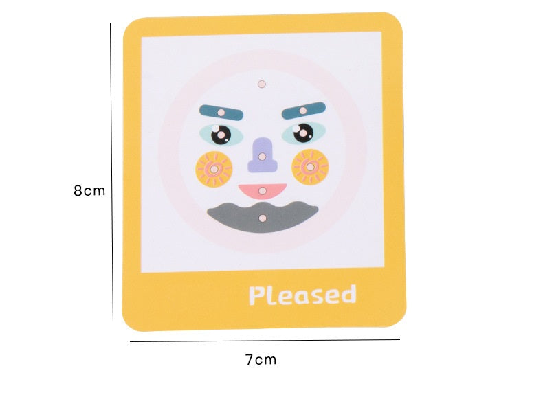 Wooden Board Kids Facial Emotion Expression Learning Puzzle - HAPPY GUMNUT