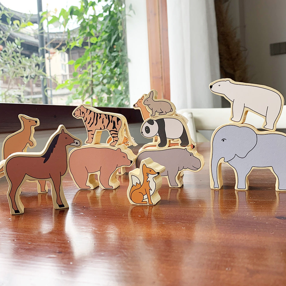 Balancing best sale wooden animals