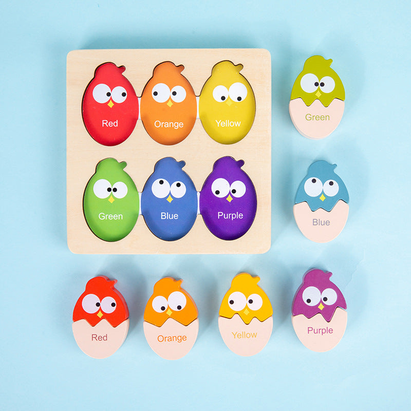 Owl Egg Colour Sorting Puzzle With Tray - HAPPY GUMNUT