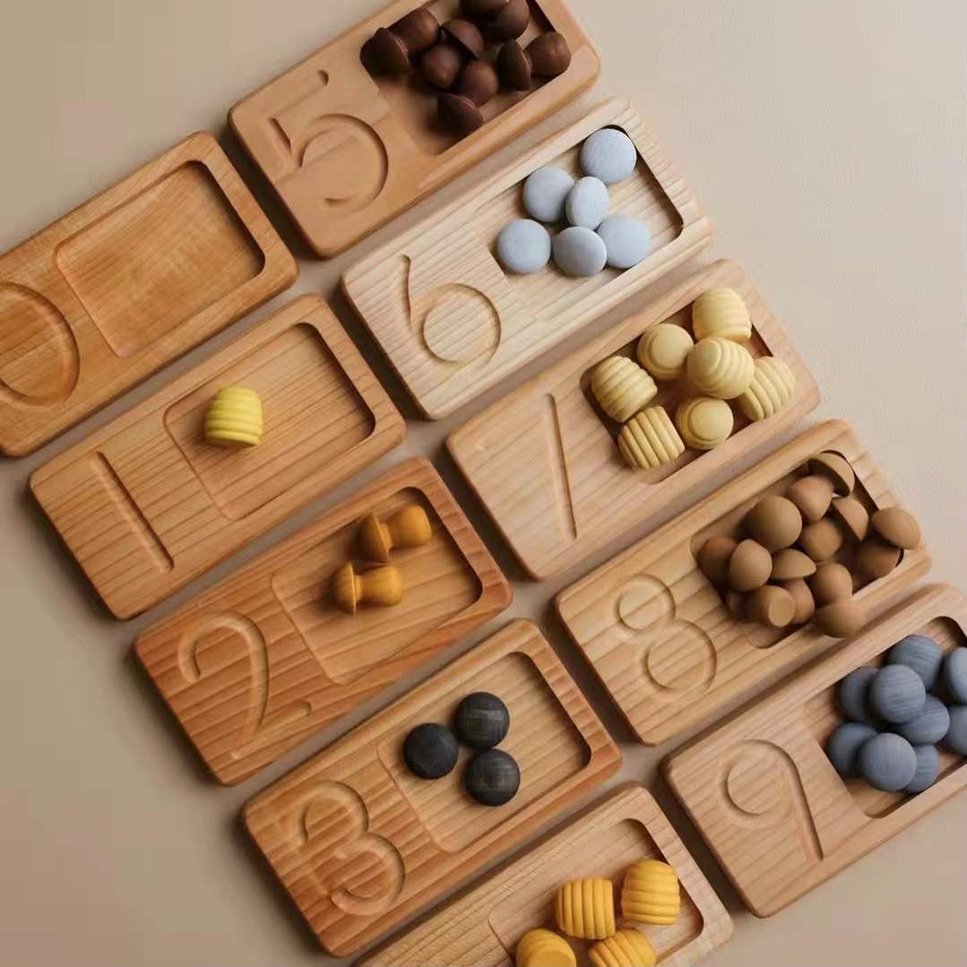 Montessori Numbered Counting Trays - HAPPY GUMNUT