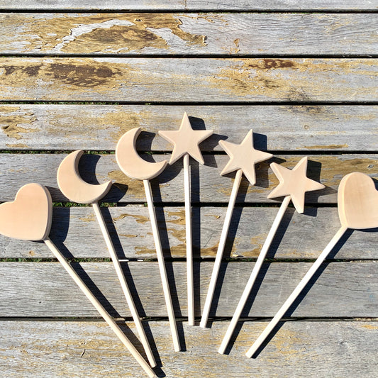 Montessori Loose Part WIZARD STAR WAND - HAPPY GUMNUT