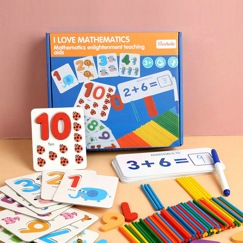 Wooden Number Counting Sticks Maths and Number Activity - HAPPY GUMNUT